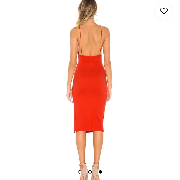 NWT Superdown Trista Cut Out Dress from Revolve coral small - Picture 3 of 5